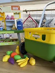 Ігровий набір Super Market 2-в-1: тележка для покупок + касовий апарат (зелений) - мініатюра 7