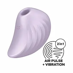 Вакуумний стимулятор клітора з вібрацією Satisfyer Pearl Diver бузковий - мініатюра 6