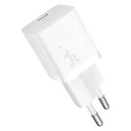 Мережевий зарядний пристрій Baseus GaN5 Fast Charger(mini) 1C 30W EU білий CCGN070502