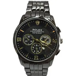 Наручний годинник чоловічий Clockhouse Rolex Чорний (IBW920BB)