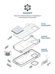 Силиконовый чехол с MagSafe для Apple iPhone 15 Pro, ICON2 MagCase, голубой, противоударный, панель с мягкой подкладкой, защита всего корпуса, поддержка беспроводной зарядки, совместим с защитными стеклами и пленками, ArmorStandart (ARM77008) - мініатюра 6