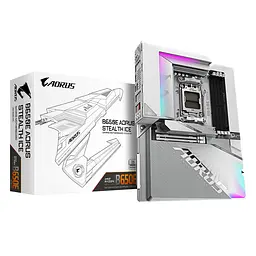 Материнська плата B650E A STEALTH ICE sAM5 B650 4xDDR5 M.2 Wi-Fi BT HDMI DP ATX білий Gigabyte teh0019112 - мініатюра 7