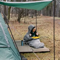 Спальний мішок Tribe Down 800 Long пуховий сірий лівий (T-CH-0010-grey-L) - мініатюра 5