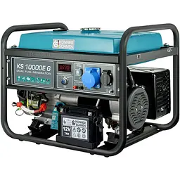 Генератор Інверторний KonnerSohnen KS 10000E G 87кг / 7500 Вт / Газ + бензин (KS10000EG) - мініатюра 3