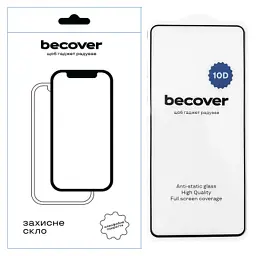 Скло захисне BeCover Motorola Moto G45 10D Black (712716)