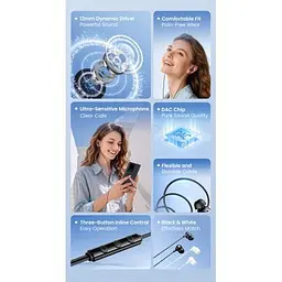 Навушники Vention Echo Lite USB-C In-Ear Wired Black (GBBBAV) - мініатюра 4