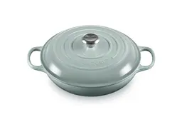 Каструля із кришкою Le Creuset Signature Cast Iron Oval Casserole 21178297174430 29 см 4.7 л морська сіль - мініатюра 2