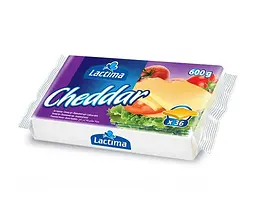 Сир тостовий lactima cheddar 600г.