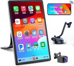 Бездротова автомагнітола Avylet 8" з Apple CarPlay, Android Auto, GPS і камерою