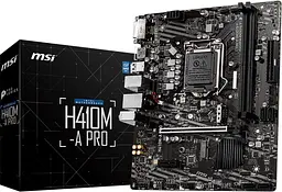 Материнська плата MSI H410M-A Pro LGA 1200 (H410M-A PRO) Б/В - мініатюра 2