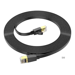 Кабель - патч-корд плоский 5 метрів - Hoco US07 General pure copper flat network cable 5M 1Gbps