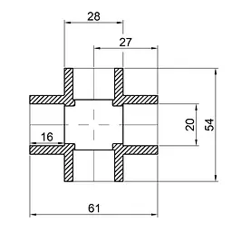 Хрестовина PPR Thermo Alliance 20 DSF001 - мініатюра 1