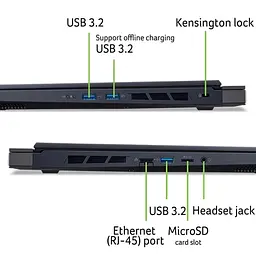 Ноутбук Acer Predator Helios Neo 16 PHN16-72 16' WUXGA, Intel i9-14900HX, 32GB, F1TB, NVD4060-8, Lin (NH.QRFEU.006) - мініатюра 7
