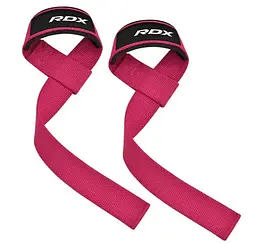 Лямки для тяги RDX W1 Gym Single Strap Pink Plus (WAN-W1P+) - мініатюра 2