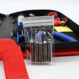 Набір для паяння з мультиметром, 19 шт., 60 Вт, Soldering kit / Паяльний набір / Паяльник з регулятором температури - мініатюра 10