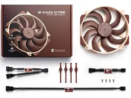 Вентилятор для корпусу Noctua NF-A14X25R G2 PWM - мініатюра 4