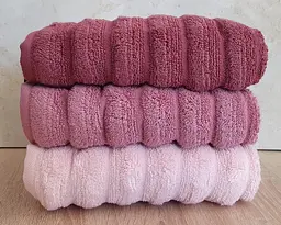 Набір турецьких махрових рушників Cestepe MicroCotton Premium 3 штуки 50x90 Ezgi 5 щільність 600 г/м2 - мініатюра 3