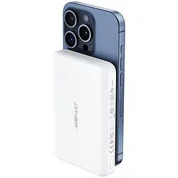 Павербанк Acefast Magnetic Wireless White 10 000 mAh / 15 Вт (6974316285212) - мініатюра 5