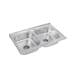 Кухонна мийка Kroner KRP Satin - 5080Z (0,8 мм) (CV022822) - мініатюра 2