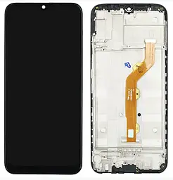 Дисплей Tecno Spark 4 KC2/Techno Spark (KC8)/ Camon 12 (CC7) чорний + рамка
