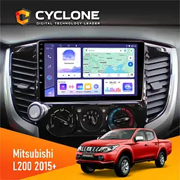 Штатна магнітола Mitsubishi L200 2015+ Cyclone C9-011 4x64 DSP Cyclone (НФ-00007065)
