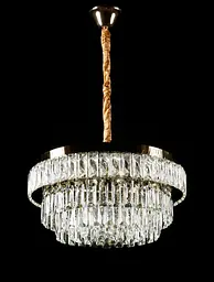 Кришталева люстра L1195/500/Splendid Ray L1195/500/5+LED (SGD), золота кришталева люстра 50 см на 5 ламп E14 з пультом5+LED (SGD) - мініатюра 2