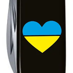 Ніж Victorinox Spartan Ukraine 91мм 12функ чорн/Серце синьо-жовте - мініатюра 3