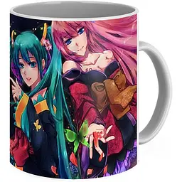 Кухоль GeekLand Вокалоїди Vocaloid Хацуне Міку Hatsune Miku Лука та Міку VC 02.03 330 мл білий - мініатюра 3