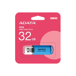 Флеш-накопичувач ADATA USB 2.0 C906 32Gb Water блакитний - мініатюра 2