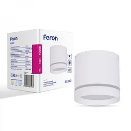 Світлодіодний накладний світильник Feron AL543, 10 Вт 4000K білий (32588) - мініатюра 2