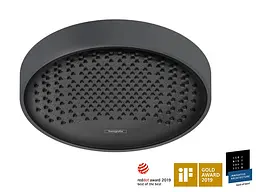 Верхній душ Hansgrohe Rainfinity 250 1jet Black Matt 26228670, Чорний матовий