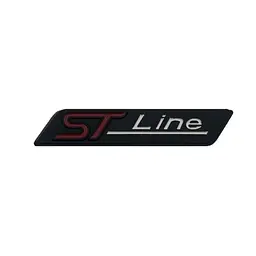 Емблема напис STLine для Ford чорна 84х16мм метал (на скотчі)