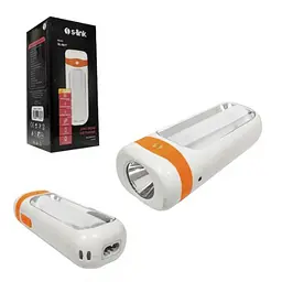 Ліхтар LED лампа ліхтарик акумуляторний з боковою COB панеллю прожектор S-link SL-8677