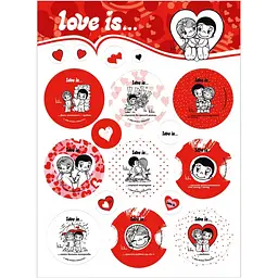 Наліпки Love is... Романтичні (700001)