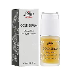 Ліфтингова сироватка навколо очей та обличчя Золота Serum Gold lifting Mila perfect 30 мл - мініатюра 2