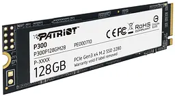 Накопичувач SSD 128GB Patriot P300 M.2 2280 PCIe 3.0 x4 NVMe TLC (P300P128GM28) - мініатюра 2