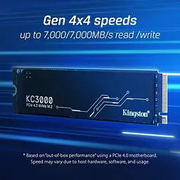 Накопичувач SSD 512GB Kingston KC3000 M.2 2280 PCIe 4.0 x4 NVMe 3D TLC (SKC3000S/512G) - мініатюра 6