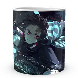 Кухоль GeekLand Kimetsu no Yaiba Клинок, який знищує демонів Танджиро KY 002.17 330 мл білий - мініатюра 2