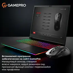 Миша GamePro Genesis Airmaster Wireless/Bluetooth/USB PixArt PAW3311 Sensor Black (GM167B) - мініатюра 14