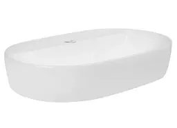 Комплект Qtap Scorpio: Раковина накладна овальна 600х400х120 мм White + Донний клапан PU02 (QT14112203WN47315) - мініатюра 4