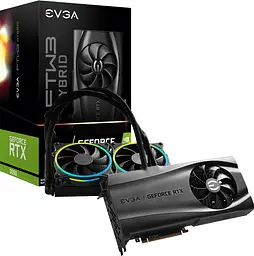 Відеокарта GeForce RTX 3090 24GB EVGA FTW3 Ultra Hybrid Gaming (24G-P5-3988-KR) Б/В - мініатюра 2