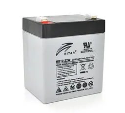 Акумуляторна батарея AGM RITAR HR-1222W 12 В 5,5 А·год - мініатюра 1