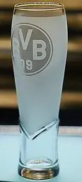 Пивний келих крафтовий 440 мл ФК Боруссия Дортмунд Borussia з гравіюванням подарунок для фаната футбольна кружка - мініатюра 3