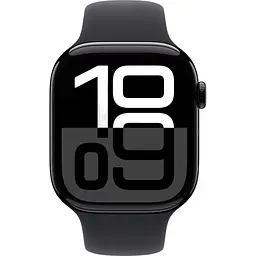 Смарт-годинник Apple Watch Series 10 GPS 46mm Jet Black Aluminum Case with Black Sport Band S/M (MWWP3) [114950] - мініатюра 2