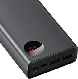 Зовнішній акумулятор Baseus Adaman Metal Digital Display 20000mAh 65W Black (PPIMDA-D01) [68284] - мініатюра 6