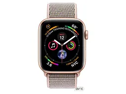 Смарт-годинник Apple Watch Series 4 GPS 44mm Gold Alum. w. Pink Sand Sport l. Gold Alum. (MU6G2) - мініатюра 2