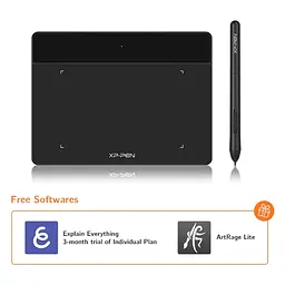 Графічний планшет XP-Pen Deco Fun Black (Deco Fun XS_BK) - мініатюра 4