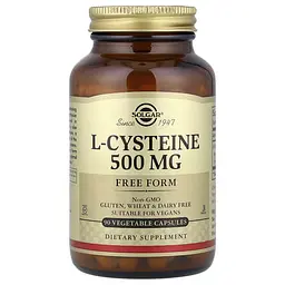 Цистеин L-Cysteine ​​500 mg 90 капсул Solgar vit0004715