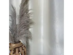 Штори софт-велюр блекаут молочного кольору 2шт. 150х270 з білим шифоновим тюлем 400х270 ALBO pbe0052613 - мініатюра 6