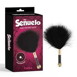 Перо-тіклер Chisa Senuelo Frisky Feather Tickler чорний - мініатюра 2